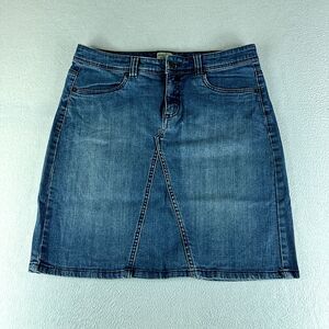 Bass Skirt Womens Blue Tag Size 8 (33) Mini Denim Pockets